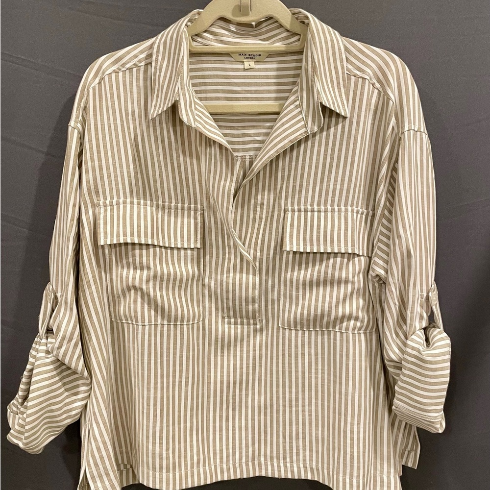 Max Studio collared blouse